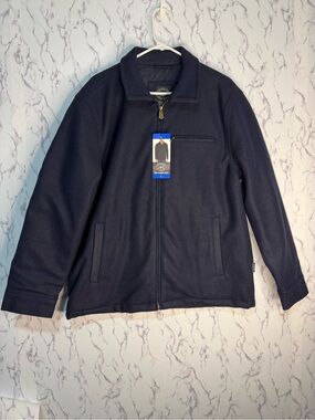 Colorado Clothing Men’s Navy Blue Flannel Jacket Large NWT Insulated